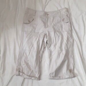 Venezia cropped khaki pants 16 100% cotton 36" waist 21" inseam